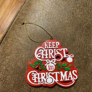 “Keep Christ in Christmas” Porcelain Christmas 🎄 Ornament